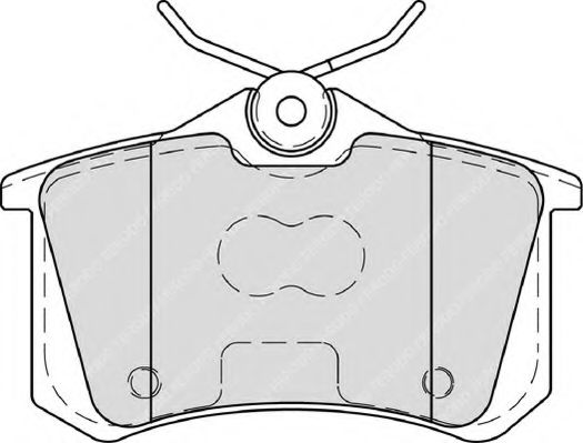 set placute frana,frana disc 2