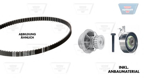 Set pompa apa + curea dintata 2