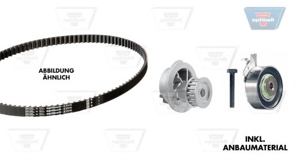 Set pompa apa + curea dintata 2