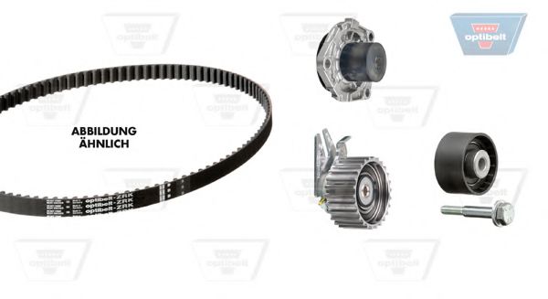 Set pompa apa + curea dintata 2