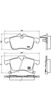 07.B314.26 Set placute frana de performanta BREMBO 