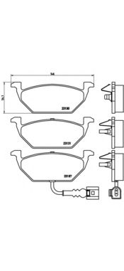 Set placute frana de performanta 2