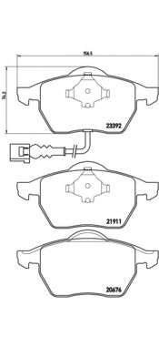 07.B314.54 Set placute frana de performanta BREMBO 