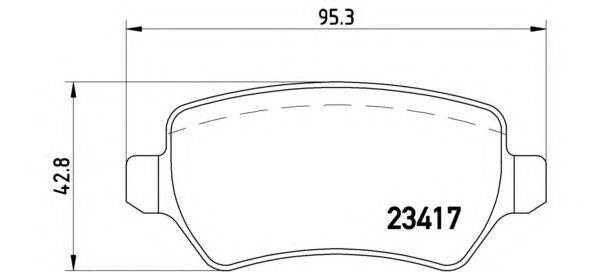 07.B315.21 Set placute frana de performanta BREMBO 