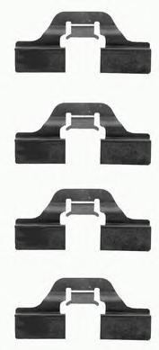 A 02 205 Set accesorii, placute frana BREMBO 