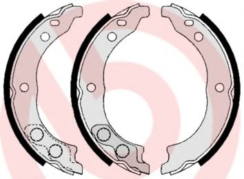 S 61 541 Set saboti frana, frana de mana BREMBO 