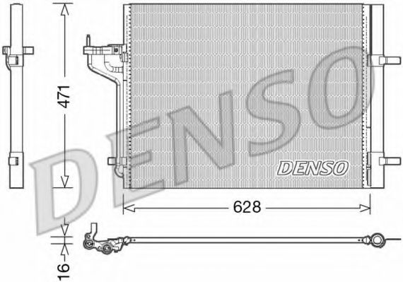 DCN10029 Condensator, climatizare DENSO 