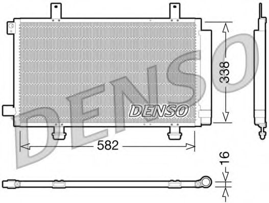 DCN47002 Condensator, climatizare DENSO 