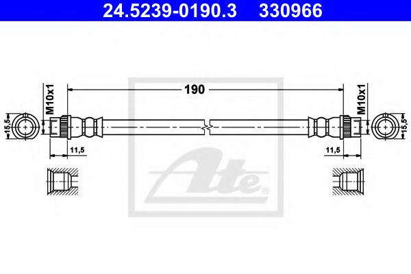 24.5239-0190.3 Furtun frana ATE 