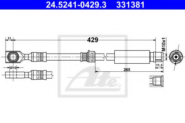 24.5241-0429.3 Furtun frana ATE 