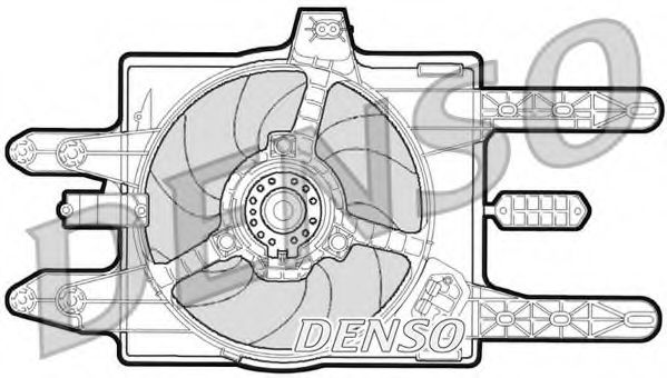 DER09031 Ventilator, radiator DENSO 