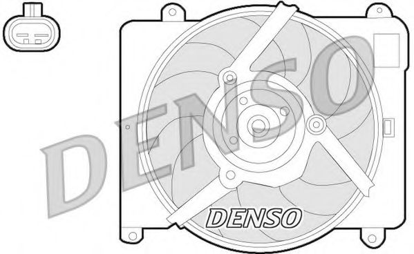 DER09054 Ventilator, radiator DENSO 