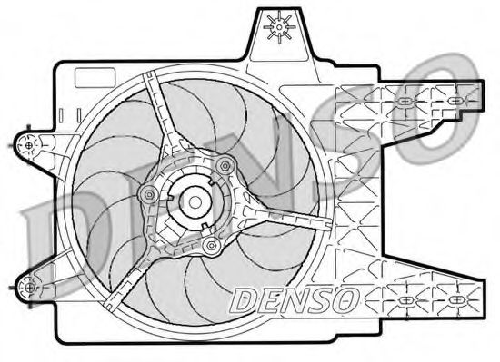 DER09079 Ventilator, radiator DENSO 
