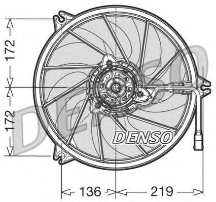 DER21010 Ventilator, radiator DENSO 