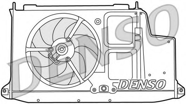 DER21012 Ventilator, radiator DENSO 