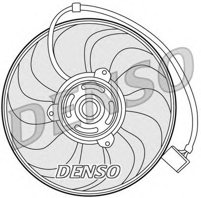 DER27001 Ventilator, radiator DENSO 