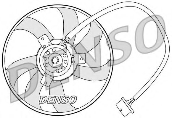 DER32003 Ventilator, radiator DENSO 