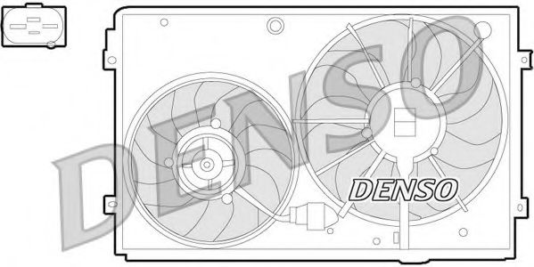 DER32011 Ventilator, radiator DENSO 