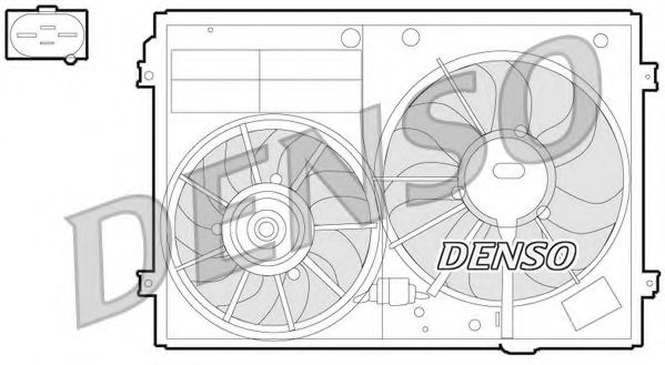 DER32012 Ventilator, radiator DENSO 