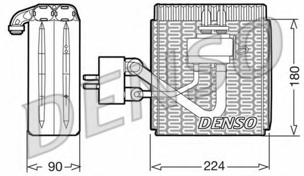 DEV09002 evaporator,aer conditionat DENSO 