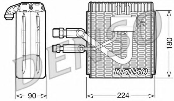 DEV09005 evaporator,aer conditionat DENSO 