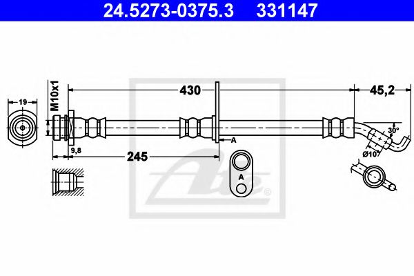 24.5273-0375.3 Furtun frana ATE 