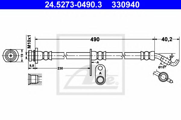 24.5273-0490.3 Furtun frana ATE 