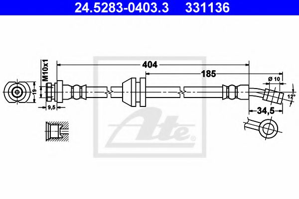 24.5283-0403.3 Furtun frana ATE 