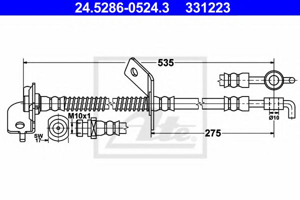 24.5286-0524.3 Furtun frana ATE 