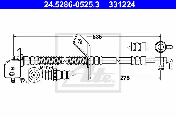 24.5286-0525.3 Furtun frana ATE 