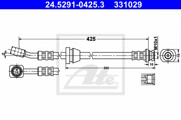 24.5291-0425.3 Furtun frana ATE 