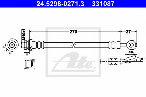 24.5298-0271.3 Furtun frana ATE 