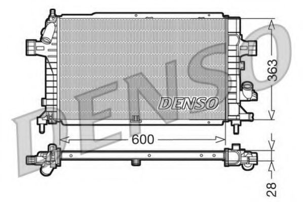 DRM20102 Radiator, racire motor DENSO 