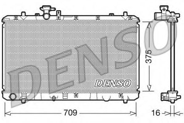 DRM47023 Radiator, racire motor DENSO 