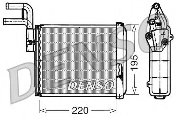 DRR09032 Schimbator caldura, incalzire habitaclu DENSO 