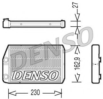 DRR09034 Schimbator caldura, incalzire habitaclu DENSO 