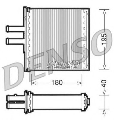 DRR09061 Schimbator caldura, incalzire habitaclu DENSO 