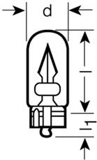 2845-02B Bec, semnalizator OSRAM 