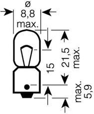 3893-02B Bec, semnalizator OSRAM 