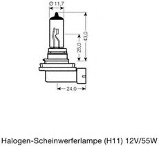 64216TSP Bec, far faza lunga OSRAM 