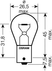 7511-02B Bec, semnalizator OSRAM 