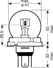7952 Bec, far faza lunga OSRAM 