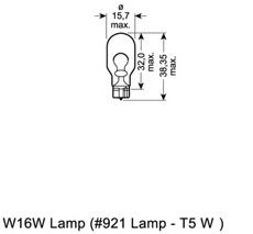 921-02B Bec, semnalizator OSRAM 