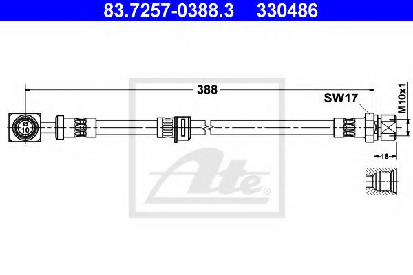 83.7257-0388.3 Furtun frana ATE 