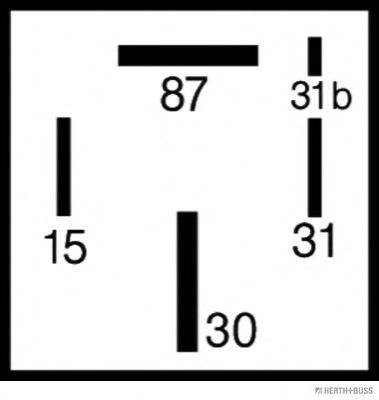 75614033 Releu, pompa combustibil HERTH+BUSS ELPARTS 