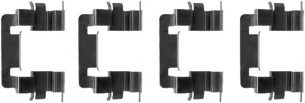 MBA1278 Set accesorii, placute frana MINTEX 