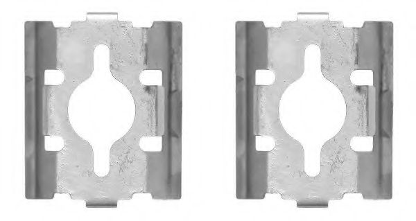 MBA1600 Set accesorii, placute frana MINTEX 