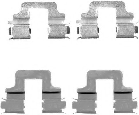 Set accesorii, placute frana