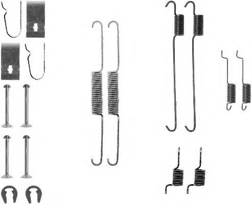 MBA815 Set accesorii, sabot de frana MINTEX 