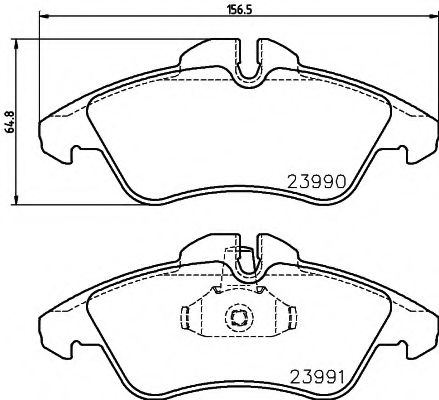 set placute frana,frana disc 2